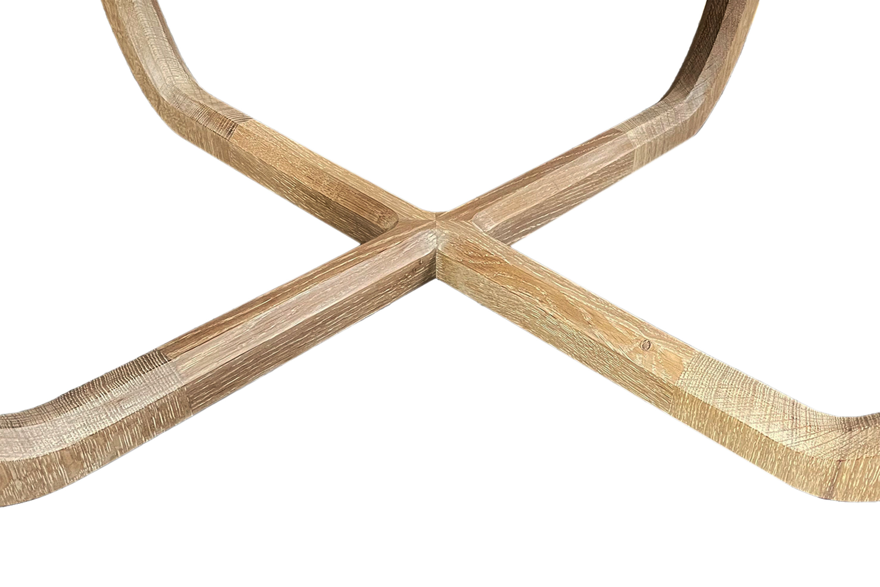 Modern coffee table made of oak with delicate legs
