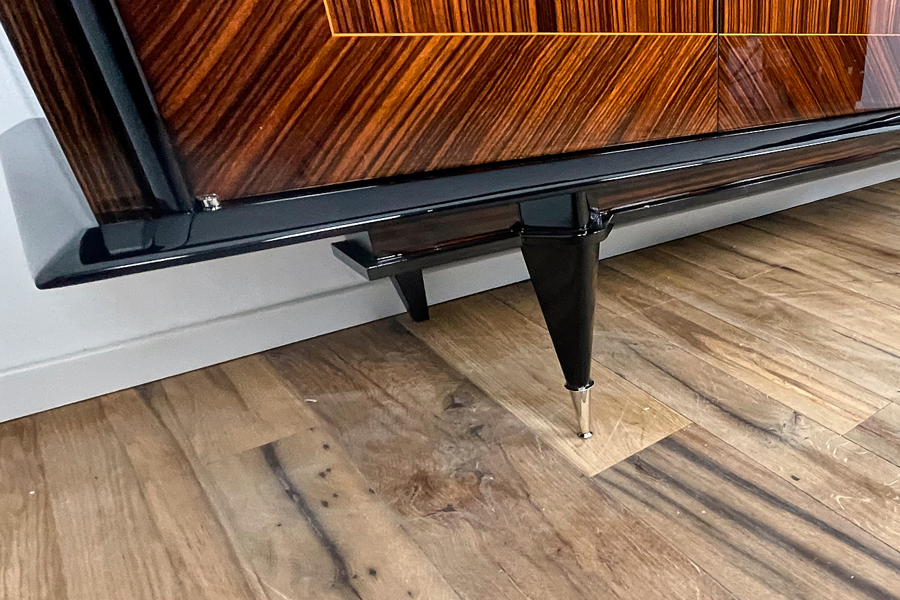  Sideboard from the 50s in Art Deco style with macassar veneer