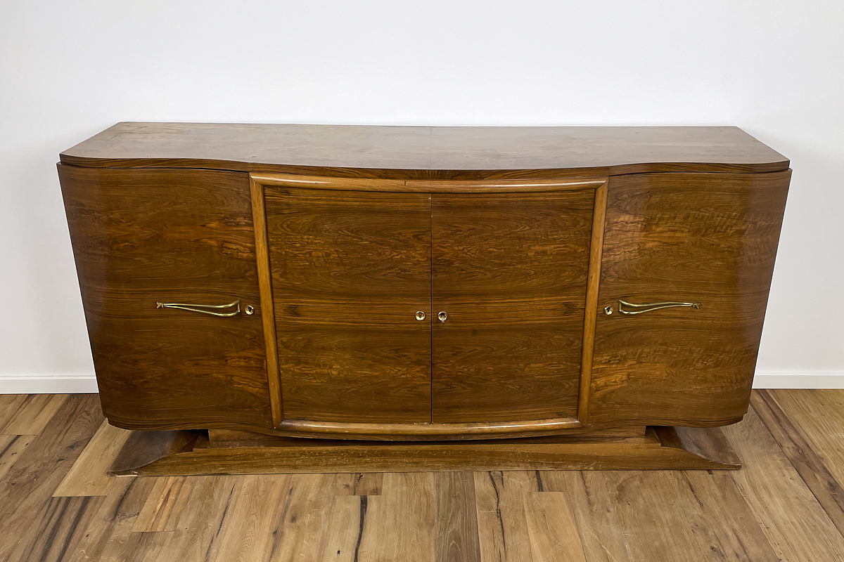 Art Deco sideboard from France with a unique figured rosewood veneer