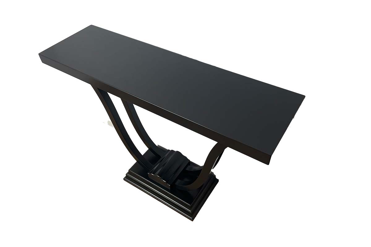 Art Deco style console with delicate curved legs