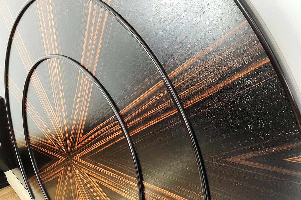 Art Deco bed "Lit Soleil" Inspired by Ruhlmann Émile-jacques