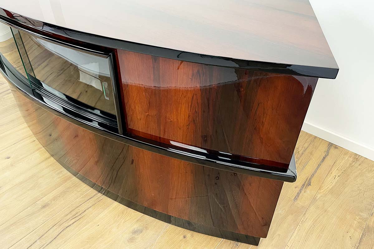 Art Deco Desk from Paris "Villa des Arts" in Rosewood