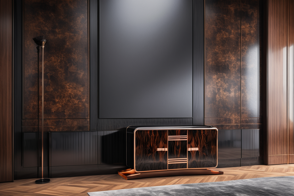 Art Deco sideboard with fine Santos rosewood