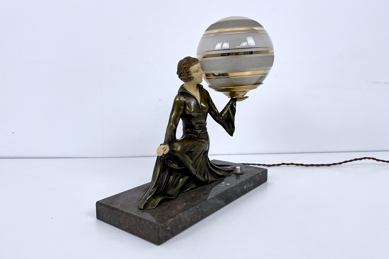 Art Deco lamp from France