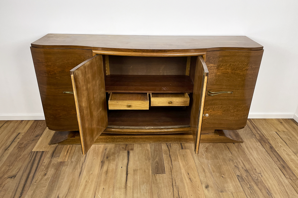 Art Deco sideboard from France with a unique figured rosewood veneer