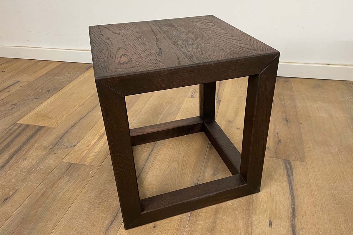 Side tables in dark oak