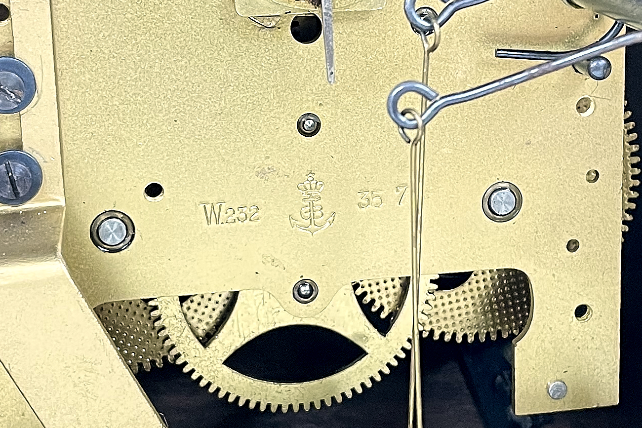 Art Deco Clock Original Anchor Gustav Becker