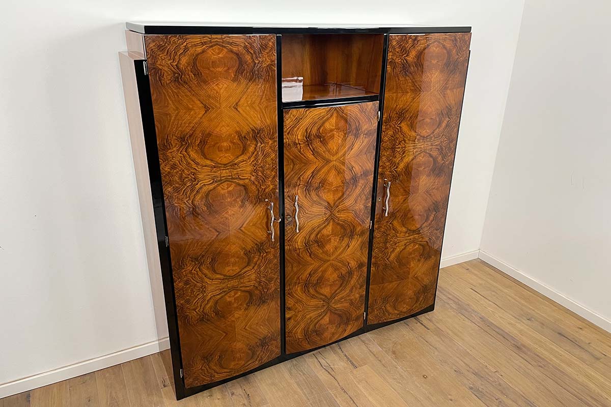 Art Deco Library / Highboard from Paris 'Villa Victor Hugo' around 1925