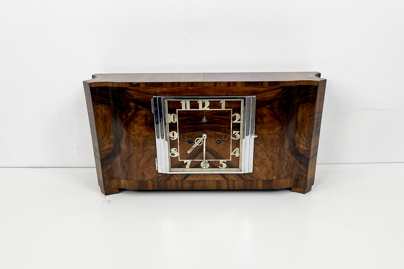 Art Deco Clock Original Anchor Gustav Becker