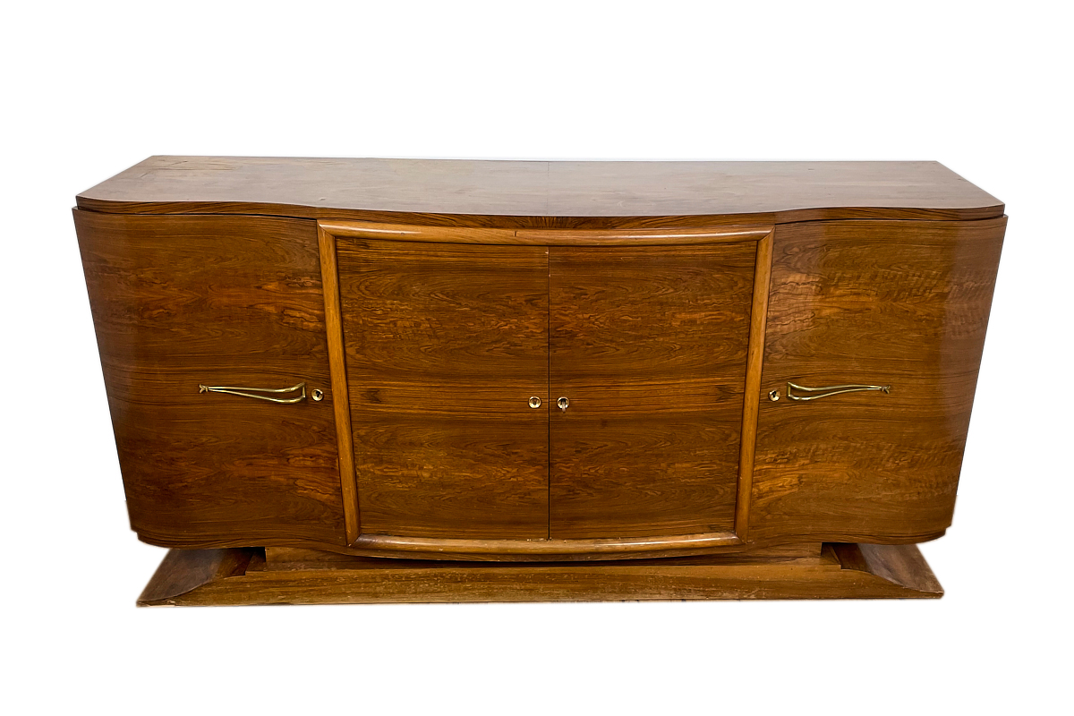 Art Deco sideboard from France with a unique figured rosewood veneer