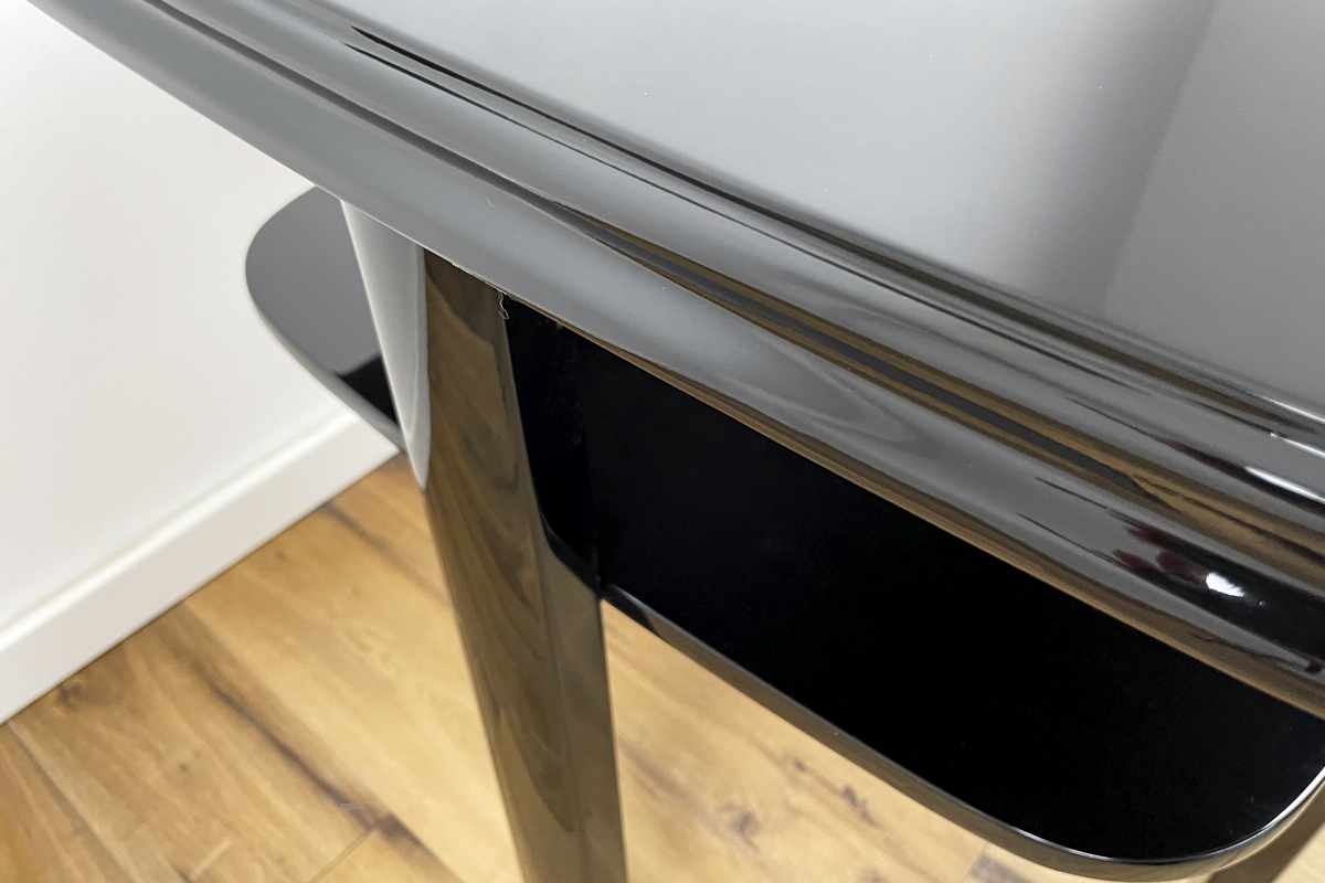 Art Deco Sidetable around 1935 from Germany in highgloss black Lacquer