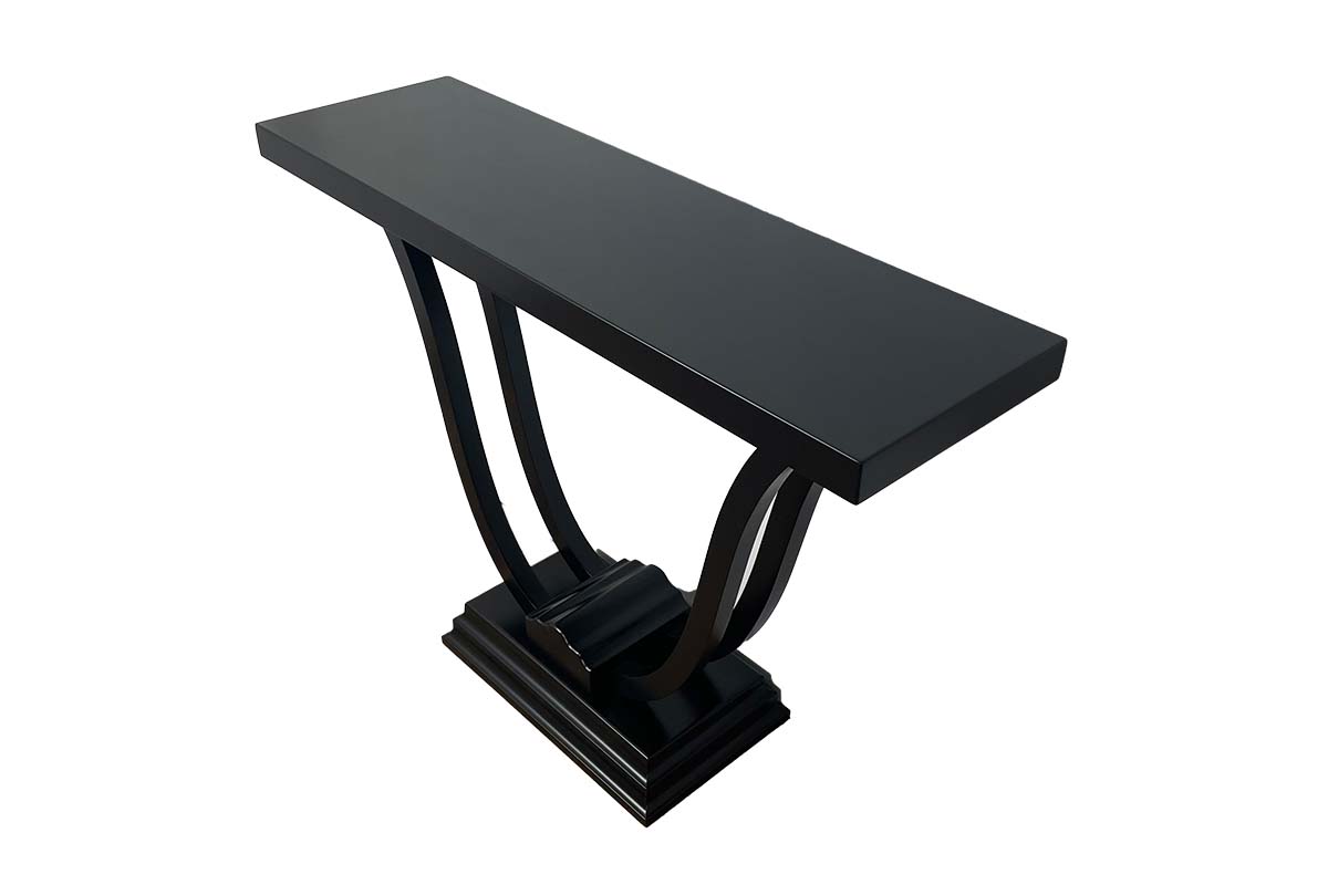 Art Deco style console with delicate curved legs
