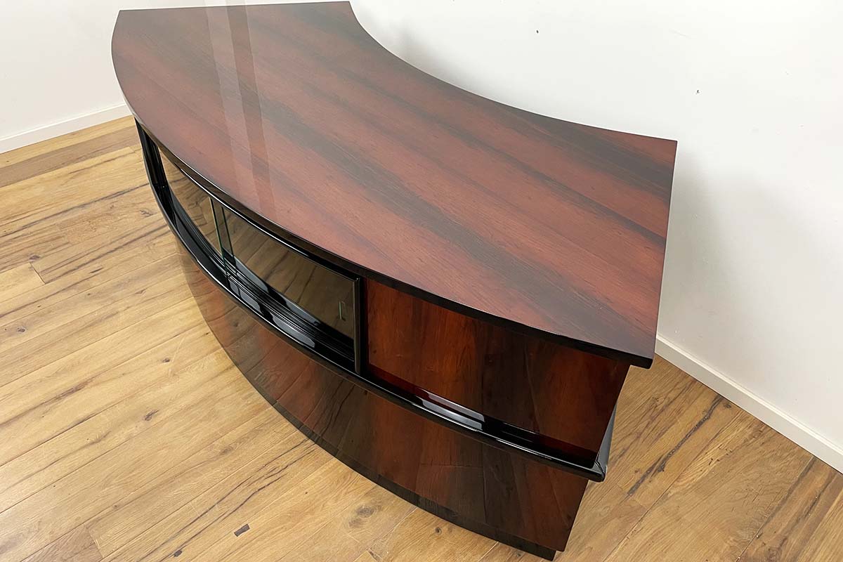 Art Deco Desk from Paris "Villa des Arts" in Rosewood