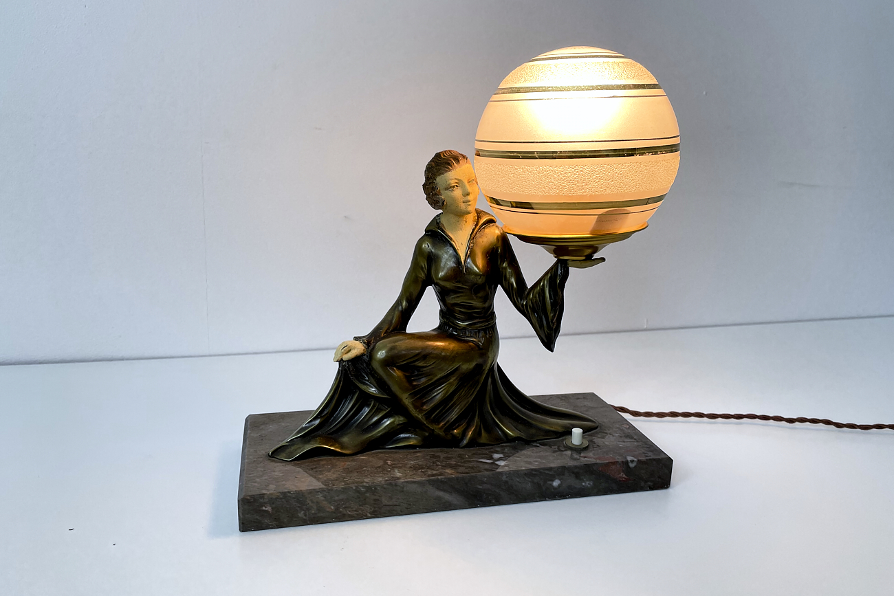 Art Deco lamp from France