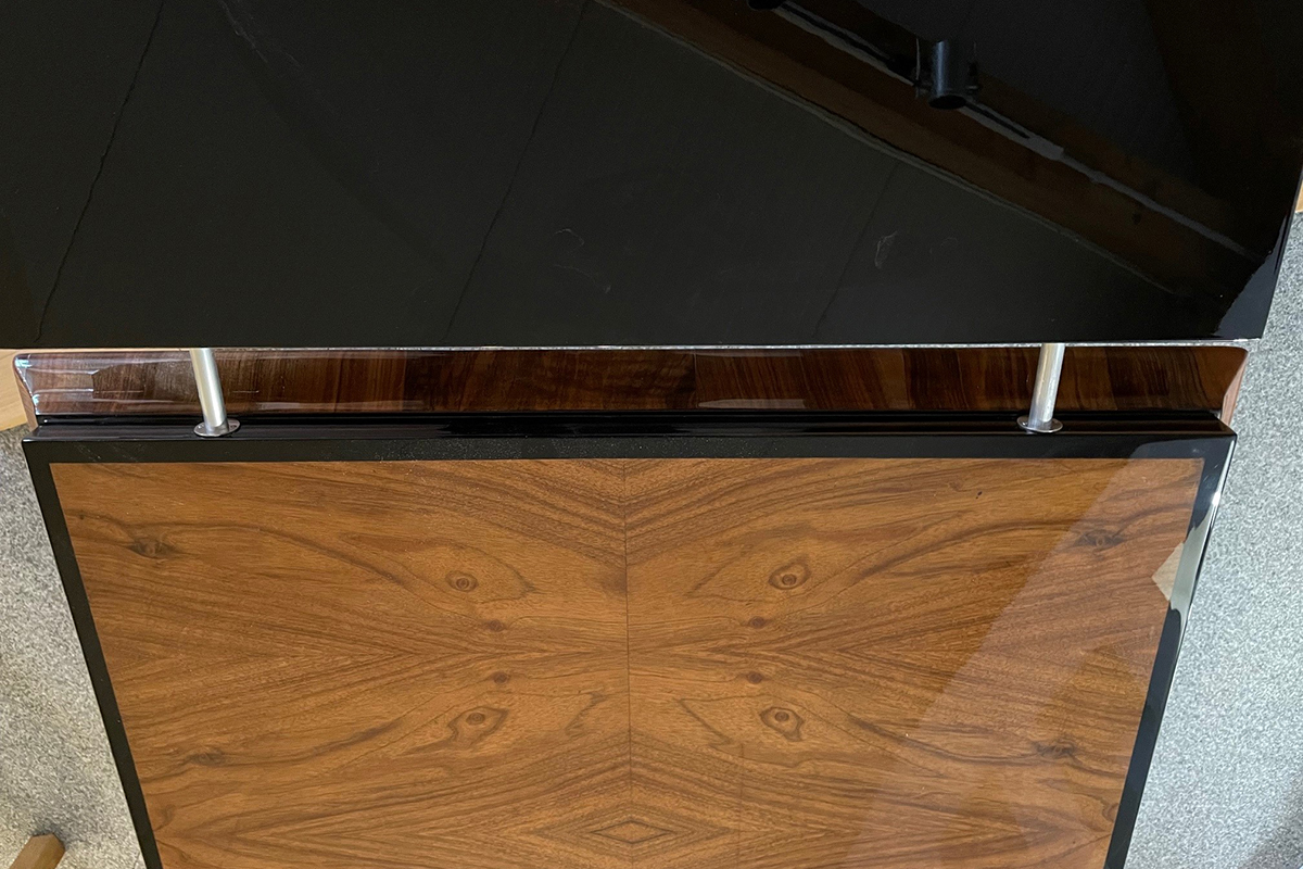 Art Deco dining table / gondola table from Paris around 1925, a very rare and valuable version