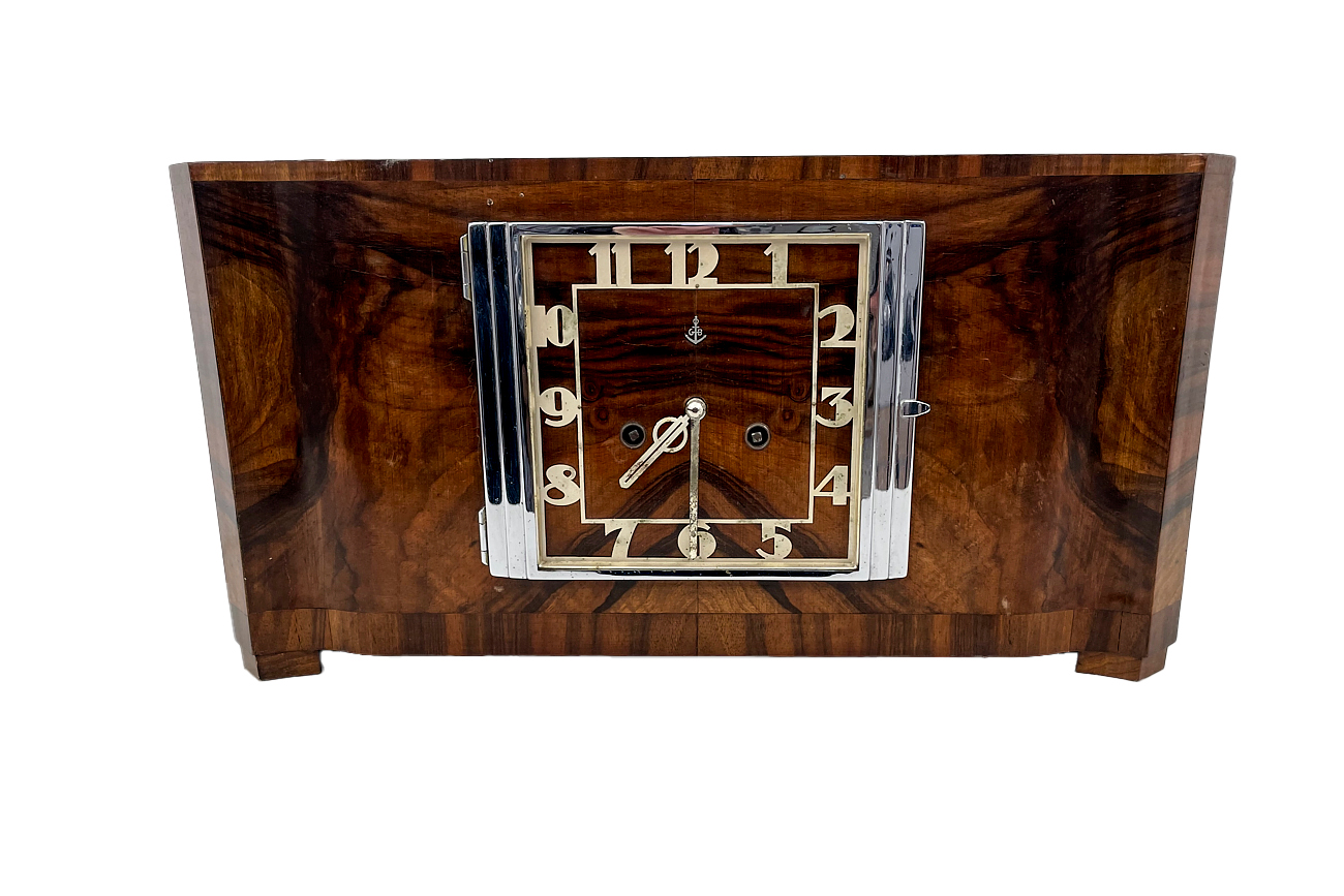 Art Deco Clock Original Anchor Gustav Becker