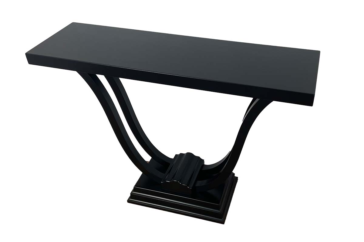 Art Deco style console with delicate curved legs